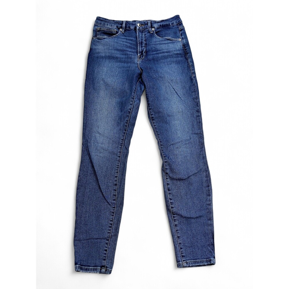 Good American High-Rise Tapered‎ Jeans Size 30 Medium Wash